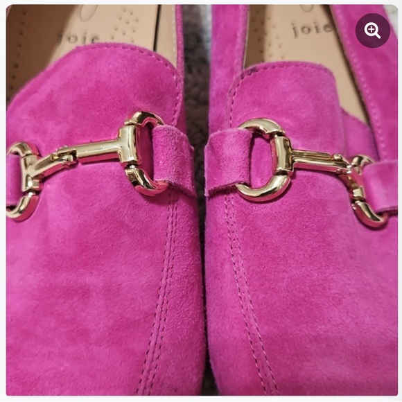 NWT Joie hot pink Suede Loafers - Picture 3 of 3